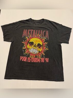 Metallica Poor Re-Touring ME 98 Oversized Heavy Metal Shirt